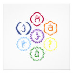 7 Chakras en un círculo Invitacion Personalizada