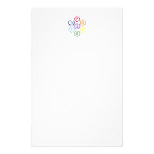 7 Chakras en un círculo Papeleria Personalizada