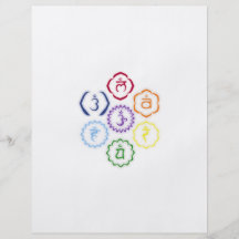 7 Chakras en un círculo Tarjeta Publicitaria