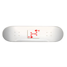 7 del naipe de los corazones patín personalizado