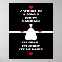 7 palabras a una boda larga y feliz - poster