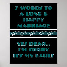 7 palabras a una boda larga y feliz - poster