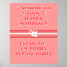 7 palabras a una boda larga y feliz - poster