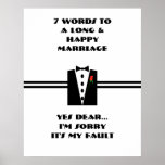 7 palabras a una boda larga y feliz - poster