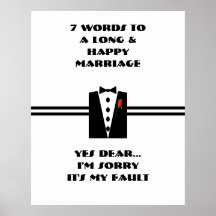 7 palabras a una boda larga y feliz - poster