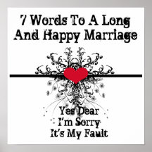 7 palabras a una boda larga y feliz - poster