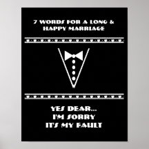 7 palabras a una boda larga y feliz - poster