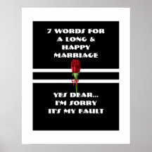 7 palabras a una boda larga y feliz - poster