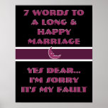 7 palabras a una boda larga y feliz - poster