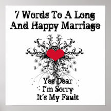 7 palabras a una boda larga y feliz - poster