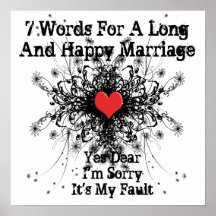 7 palabras para una boda larga y feliz poster
