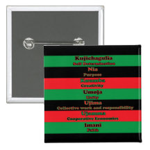 7 principios de botón de Kwanzaa