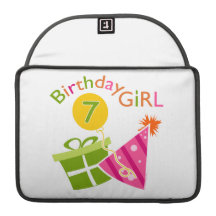 7mo cumpleaños - chica del cumpleaños fundas para macbooks 