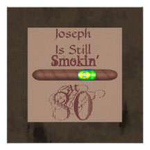 80.as invitaciones del cigarro del cumpleaños de l anuncio