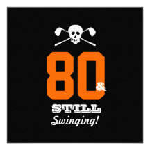 80.o ¡Golf de la fiesta de cumpleaños - todavía ba Comunicado