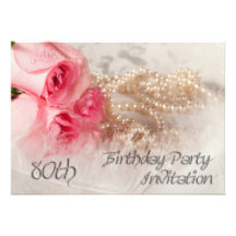 80.o Invitación de la fiesta de cumpleaños