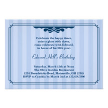 80.o Invitación elegante de la fiesta de cumpleaño