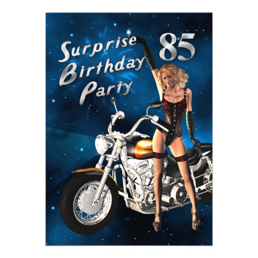 85o Invitación de la fiesta de cumpleaños