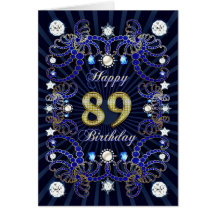 89.a tarjeta de cumpleaños con las masas de joyas