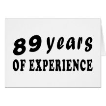 89 años de experiencia tarjetas