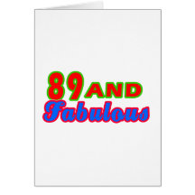 89 y diseños fabulosos del cumpleaños tarjetas