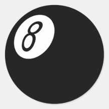 8-Ball retro Etiqueta