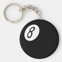 8-Ball retro Llaveros