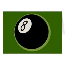 8-Ball retro Tarjetas
