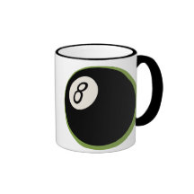 8-Ball retro Taza