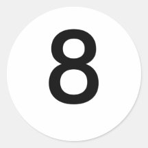 8 PEGATINA REDONDA