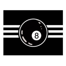 8 rayas del blanco de la bola postal