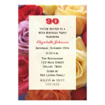 90.a invitación de la fiesta de cumpleaños de los 