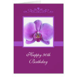90.a tarjeta de cumpleaños de la orquídea