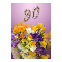 90.o Invitación de la fiesta de cumpleaños -