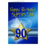 90.o Tarjeta de cumpleaños para la superestrella