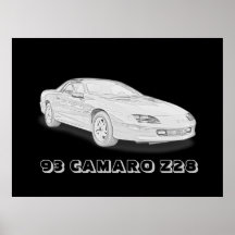 93 Camaro Z28 Posters