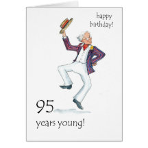 95.o ¡Tarjeta de cumpleaños - baile del hombre!