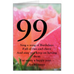 99.o Cumpleaños Tarjeta