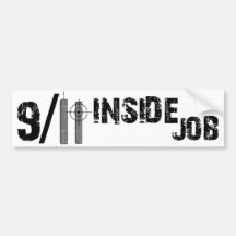9-11 trabajo interior pegatina de parachoque