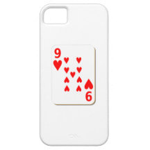 9 del naipe de los corazones iPhone 5 Case-Mate funda