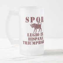 9no Vidrio romano triunfante español de Bull de la Taza De Café