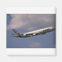 A-340 Airbus, avión de pasajeros europeo Imanes