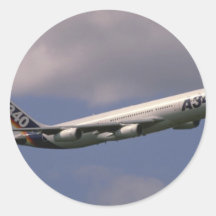 A-340 Airbus, avión de pasajeros europeo Pegatina