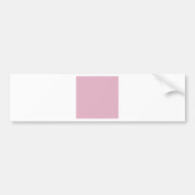 A cuadros - cordón rosado y Puce Etiqueta De Parachoque