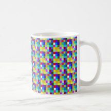 A cuadros taza de café