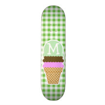 A cuadros verde; Guinga; Cono de helado Monopatines Personalizados