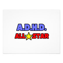 A.D.H.D. All Star Invitacion Personal