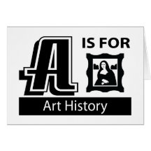 A está para la historia de arte tarjeton