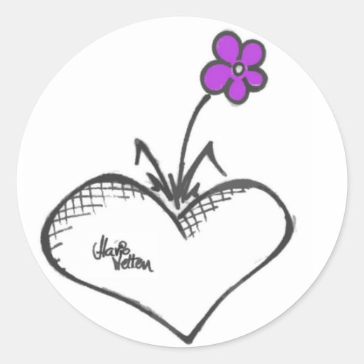 A Flor Roxa Adesivos