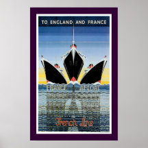 A Inglaterra y a Francia - línea francesa poster